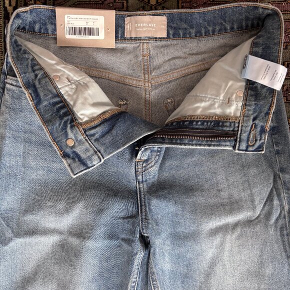 NWT Everlane Women's Way-High® Sailor Jean in Tint Blue, Size 27 - Picture 4 of 5
